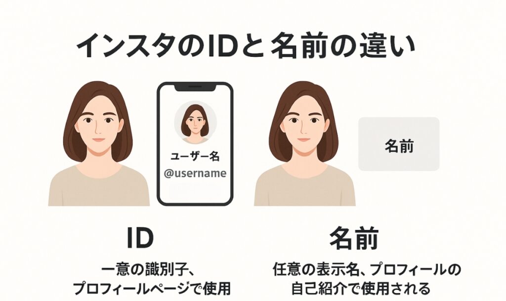 インスタIDと名前の違い