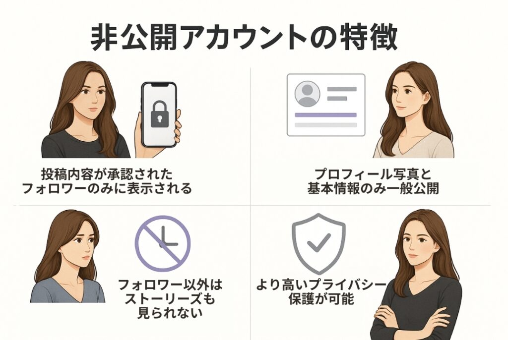 インスタ非公開アカウントの特徴4つの紹介