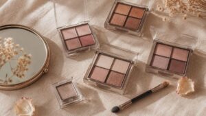 インテグレート ワイドルックアイズの廃盤後に代わりとなる、今買えるプチプラ2色・単色アイシャドウを並べたイメージ